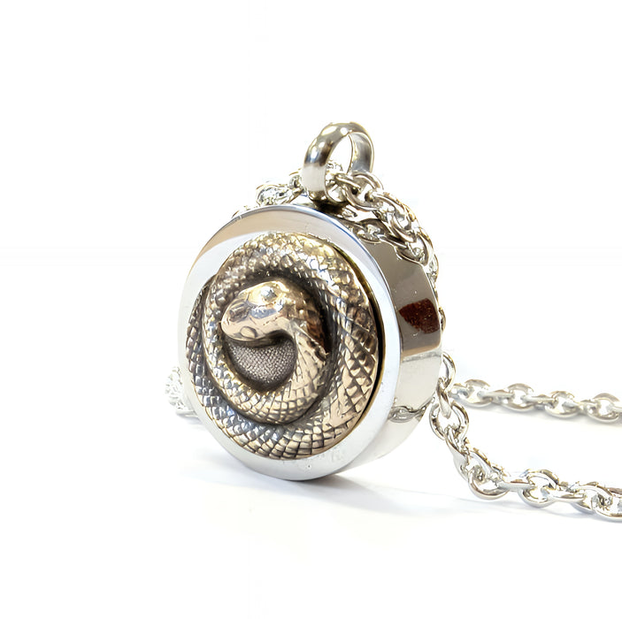 Bronze Snake Urn Necklace - Moon Raven Designs