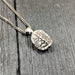 Turtle Shell Cremation Urn Necklace  in Solid Sterling SilverTerrapin Bereavement Memorial Gift