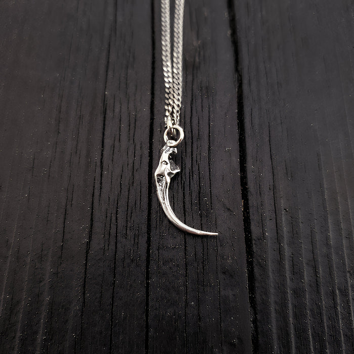 Rattlesnake Fang Charm Pendant Necklace - Moon Raven Designs 