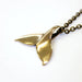 Humpback Whale Fluke Necklace Whale Tail Pendant - Moon Raven Designs