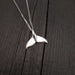 Humpback Whale Fluke Necklace Whale Tail Pendant - Moon Raven Designs