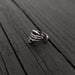 Skeleton Hand Ear Cuff - Solid Hand Cast Sterling Silver - Statement Ear Jewelry Gift for Him or Her