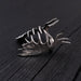 Moose Antler Wrap Ring Solid Cast 925 Sterling Silver - Moon Raven Designs