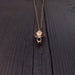 Grizzly Bear Skull Necklace - Solid Hand Cast Jewelers Bronze - Three Dimensional Detail - Polished Oxidized Finish - Multiple Chain Lengths