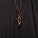 Tiny Grey Wolf Skull Charm Necklace - Moon Raven Designs 