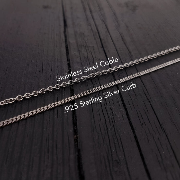 Hummingbird Charm Pendant Necklace - Solid Hand Cast 925 - Oxidized Polished Finish - Three dimensional Detail - Multiple Chain Lengths