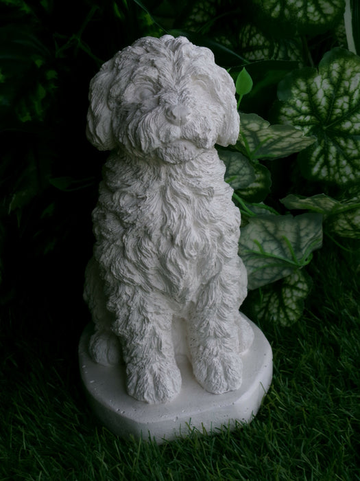 Cockapoo Concrete Statue 4.5x6.8.25" High