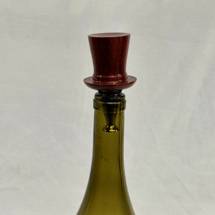 Bottle Stopper - Stainless Steel - Top Hat Shaped