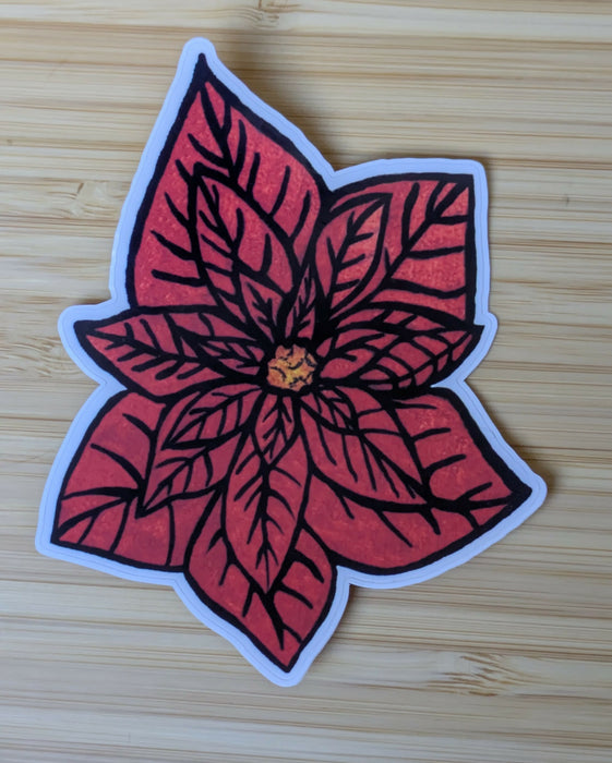 poinsettia Sticker