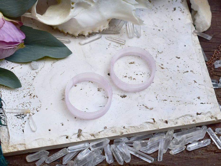 Ear Tunnels 10-100mm Transluent Pink | Pair |Ultra Light Thin-wall Ear Plugs | Gauge Earrings | Gauged Plugs