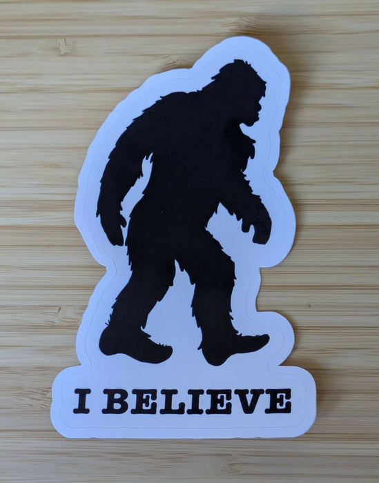 "I Believe" Bigfoot Sticker