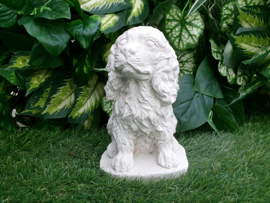 Cocker Spaniel Concrete statue 4-1/2 x 5 X 8" High