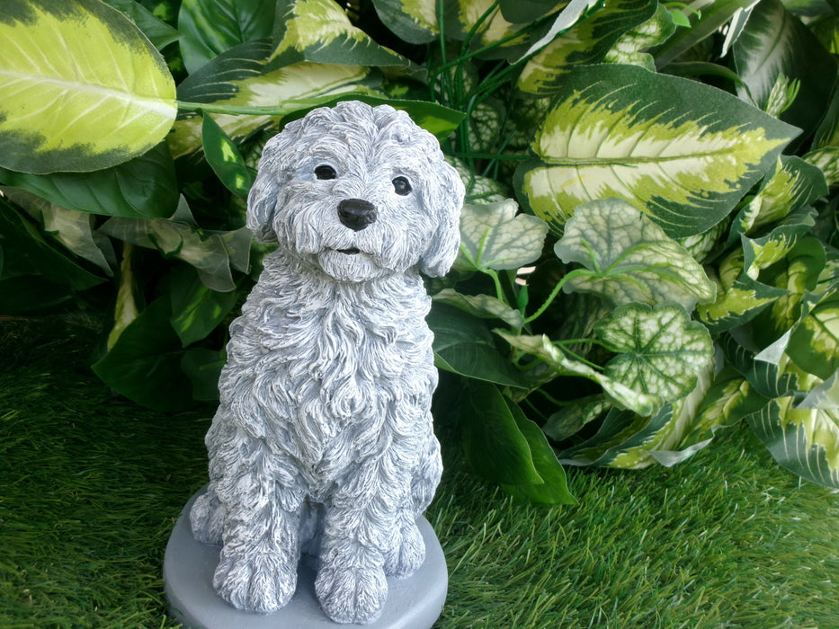 Cockapoo Concrete Statue 4.5x6.8.25" High