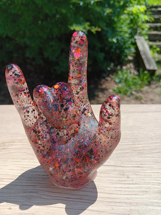 Pink Rock-On Ring Holder