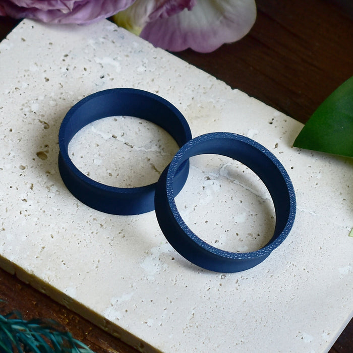 Ear Tunnels 10-100mm Army Blue | Pair | Ultra Light Thin-wall Ear Plugs | Gauge Earrings | Gauged Plugs