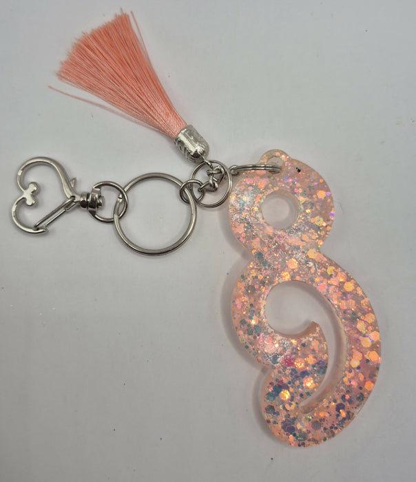Semicolon Keychain (Pink)