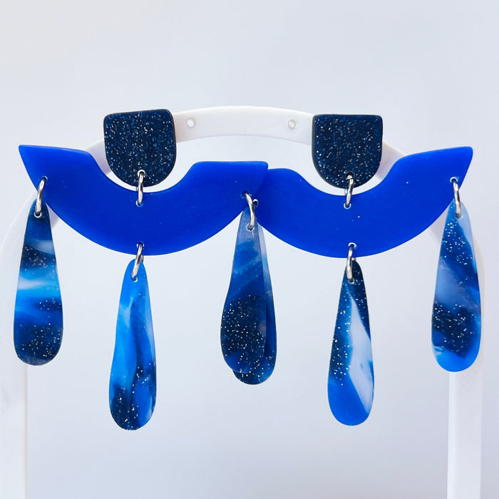 Midnight Galaxy Dangle Earrings