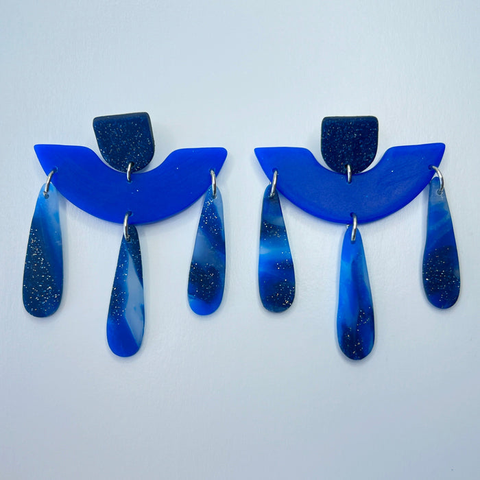Midnight Galaxy Dangle Earrings