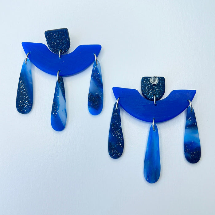 Midnight Galaxy Dangle Earrings