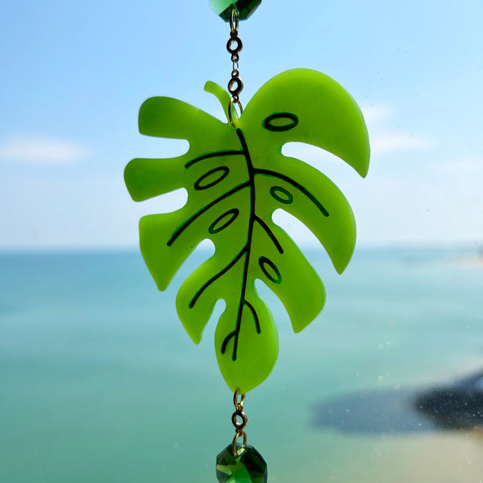 Monstera Leaf Suncatcher
