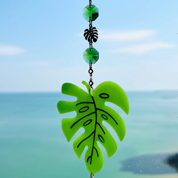 Monstera Leaf Suncatcher