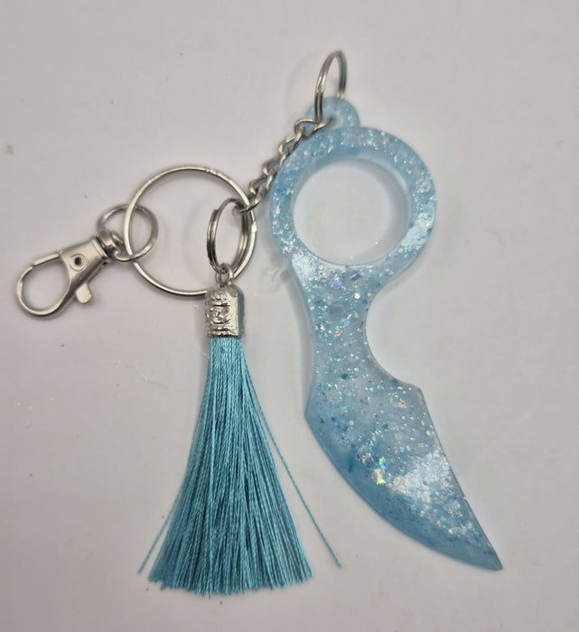 Blue Safety Keychain