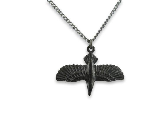 3D Soaring Raven Necklace