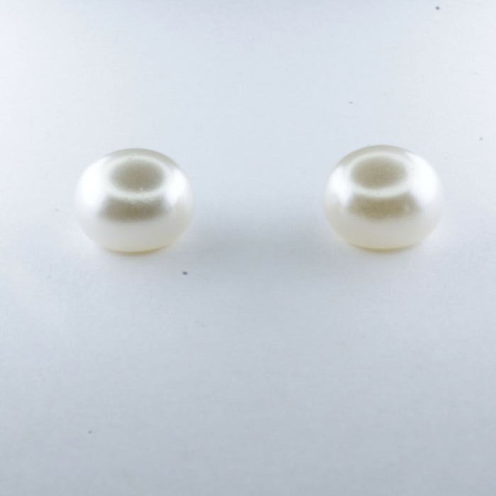 Fresh Water Pearl Earrings in 2 colors and 3 sizes or as a 6 pack. Magnetic, Hypoallergenic Surgical Steel Stud or Clip-on