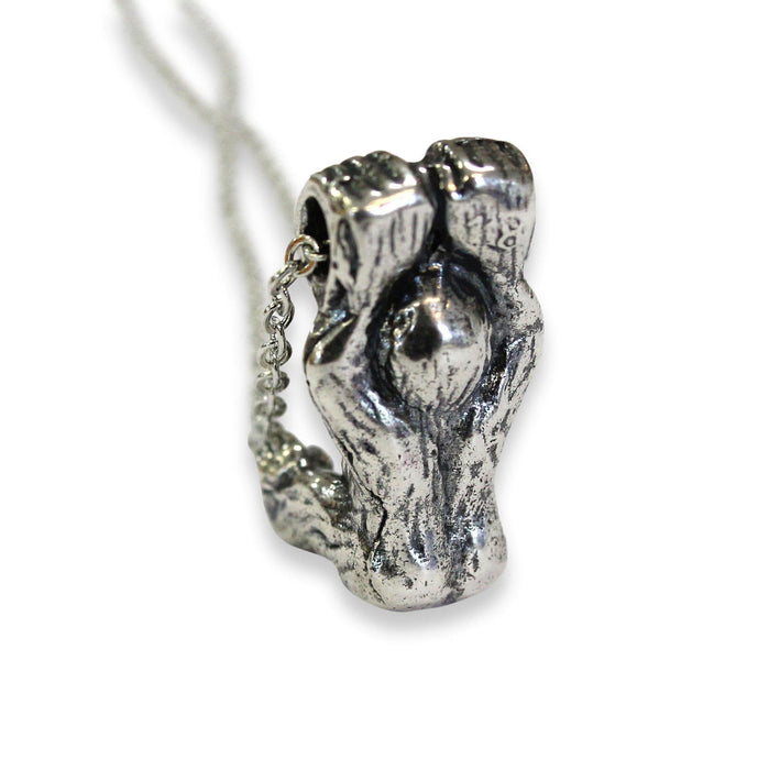 Silver Baby Gorilla Pendant Necklace