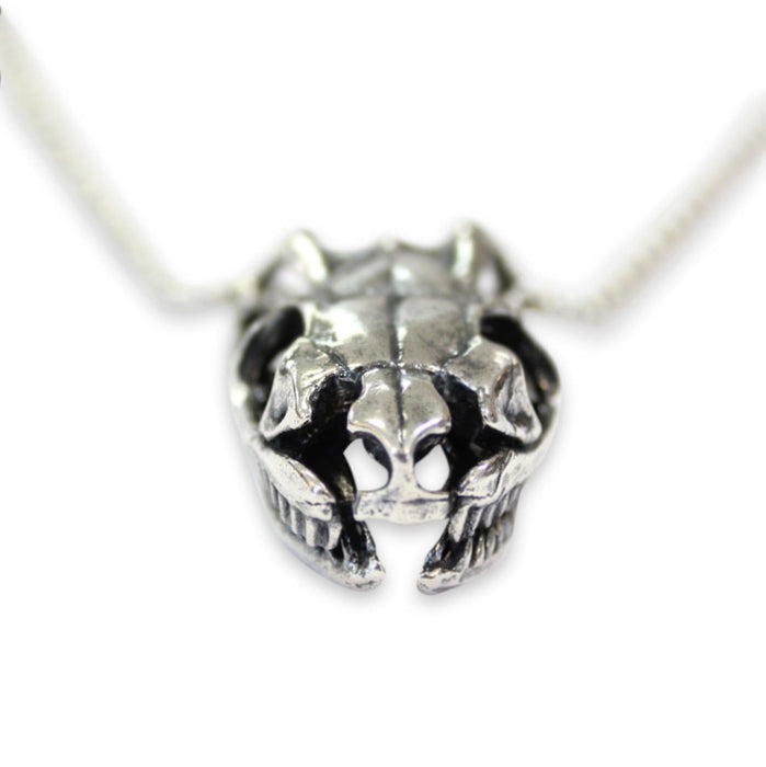 Python Skull Pendant Necklace