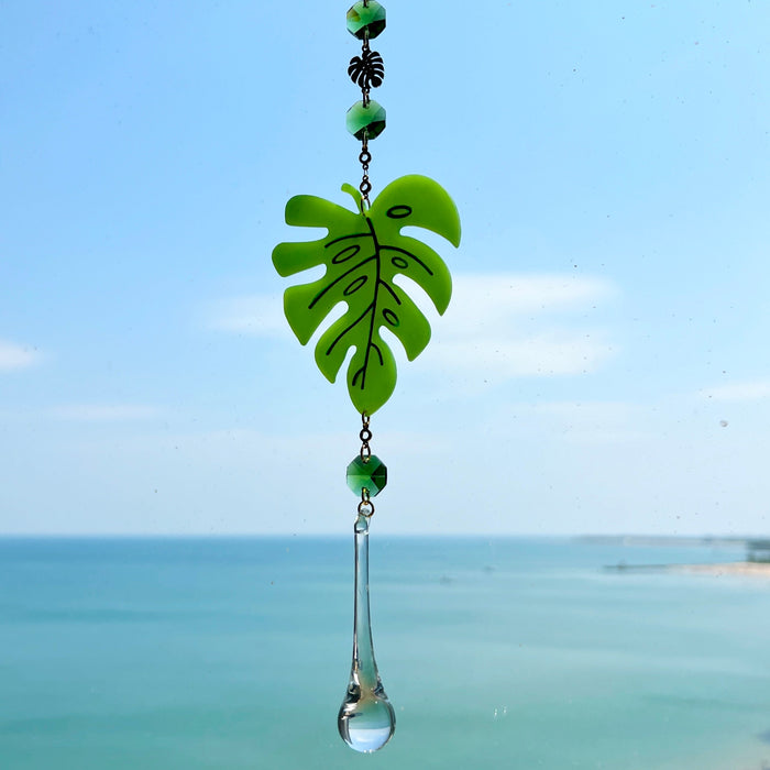 Monstera Leaf Suncatcher