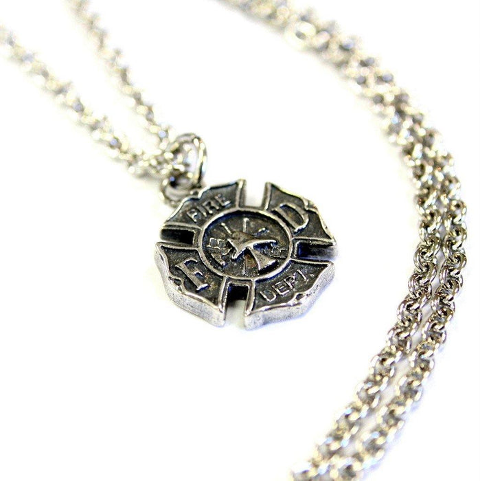 Firefighter Emblem Necklace Fire Dept