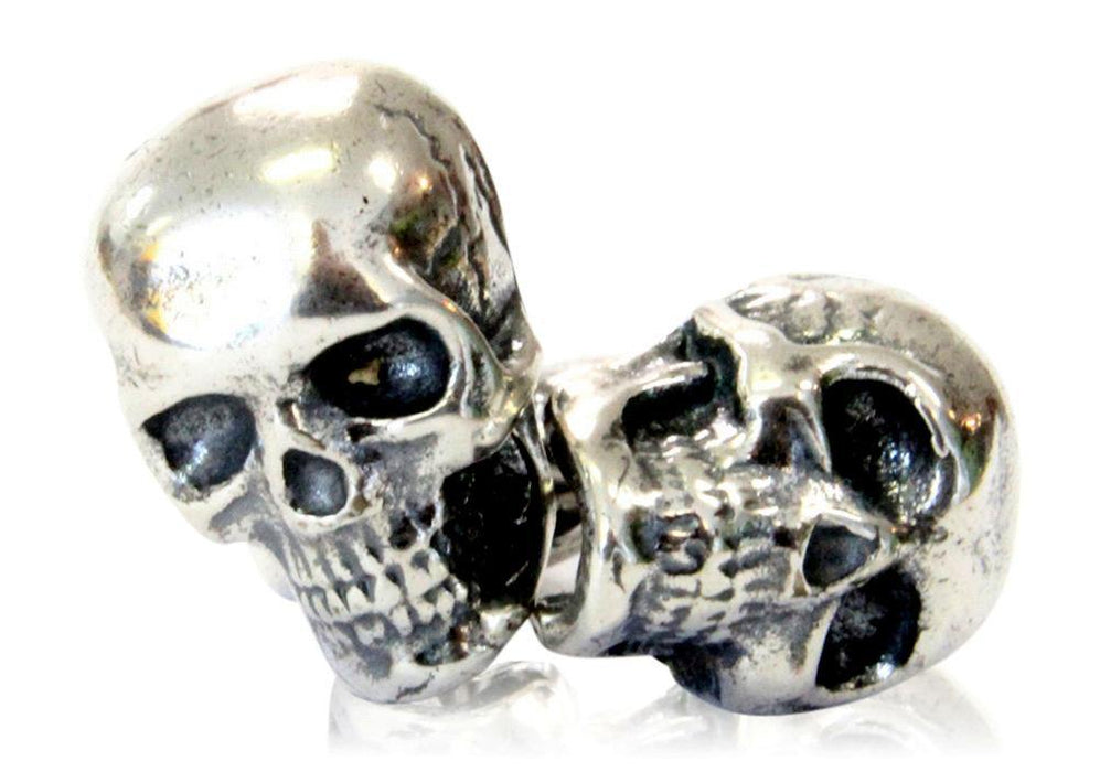 Skull Cufflinks Sterling Silver