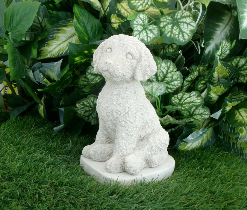 Cockapoo Dog 5 x 5 x 8.25" high Concrete Statue