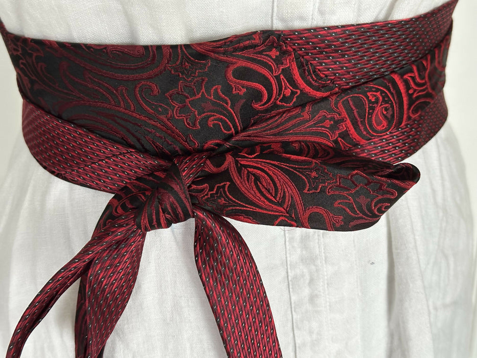Obi belts from Upcycled neckties