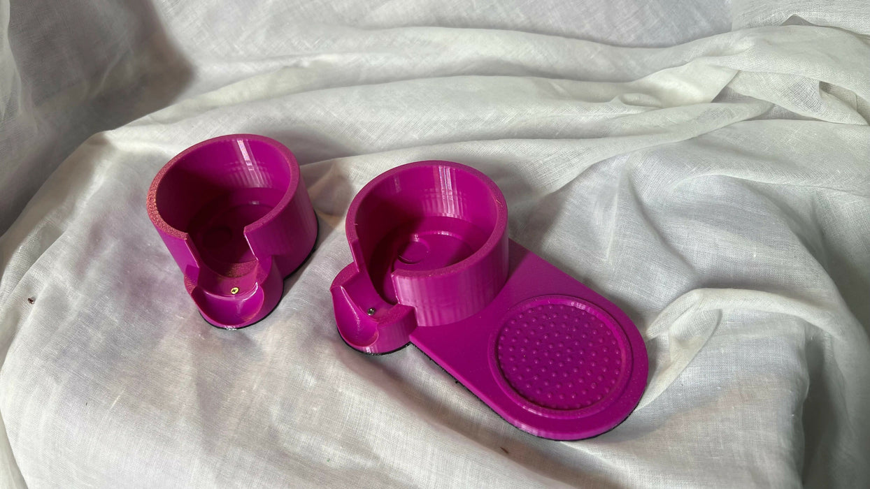 Compact espresso tamping station for 54mm portafilters (Breville/Sage)