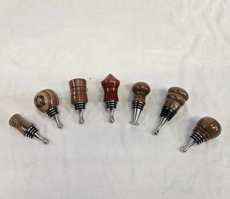 Bottle Stopper - Stainless Steel - Abstract Shapes