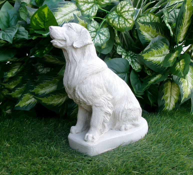 Golden Retriever Concrete Statue 4.5 x 7 x 9.75" High