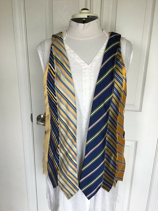 Upcycled tie vest, customized size