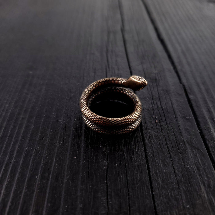 Colubrid Snake Wrap Ring