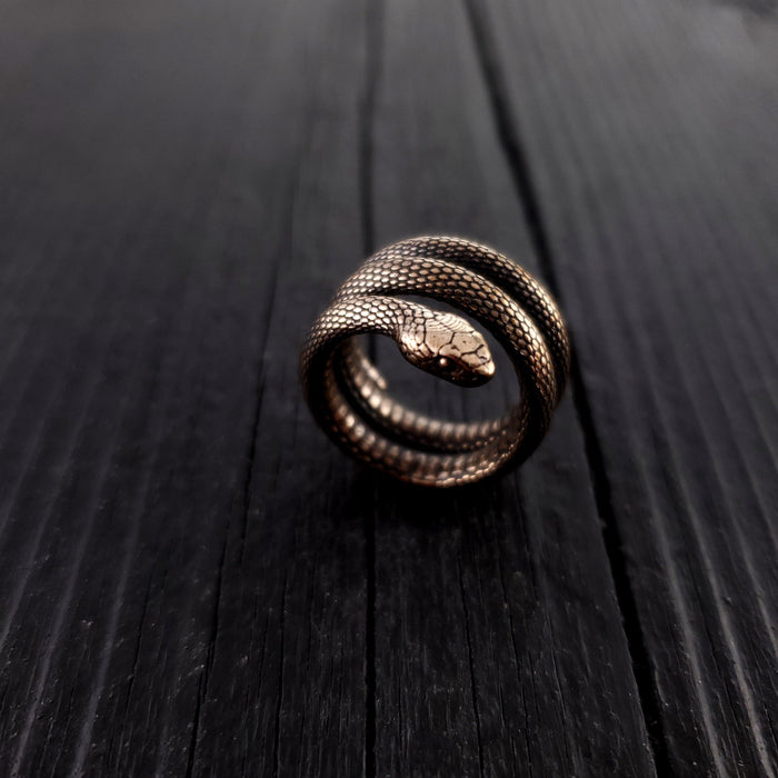 Colubrid Snake Wrap Ring