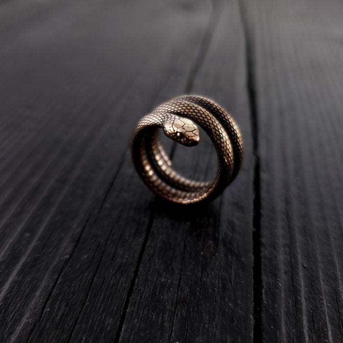 Colubrid Snake Wrap Ring