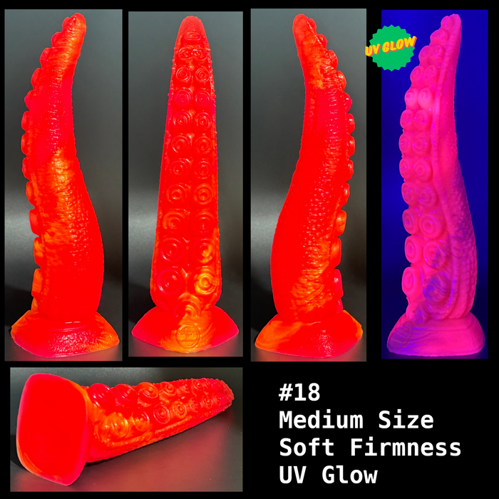 NSFW * Takuma - The Nanaimoteuthis Tentacle Dildo (Pre-Mades - Medium Size) * Body-Safe Platinum Cure Silicone