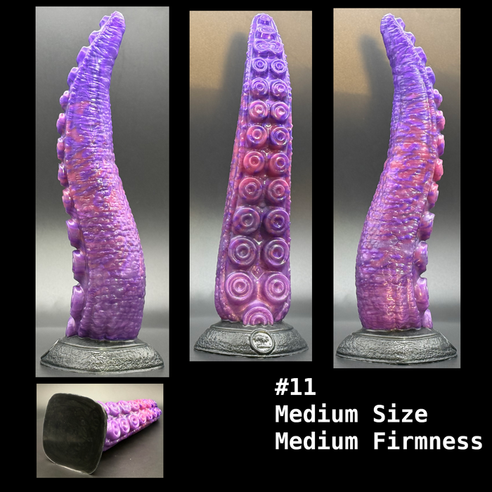 NSFW * Takuma - The Nanaimoteuthis Tentacle Dildo (Pre-Mades - Medium Size) * Body-Safe Platinum Cure Silicone