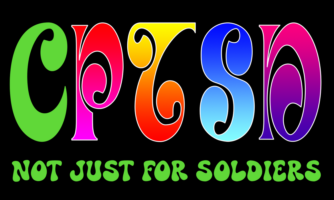 CPTSD - Not Just For Soldiers Sticker, 3 Pack