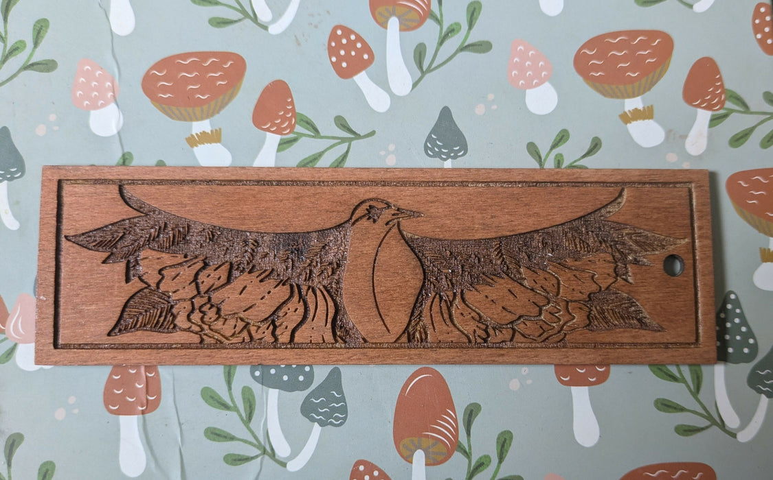 Wooden Bird Bookmark