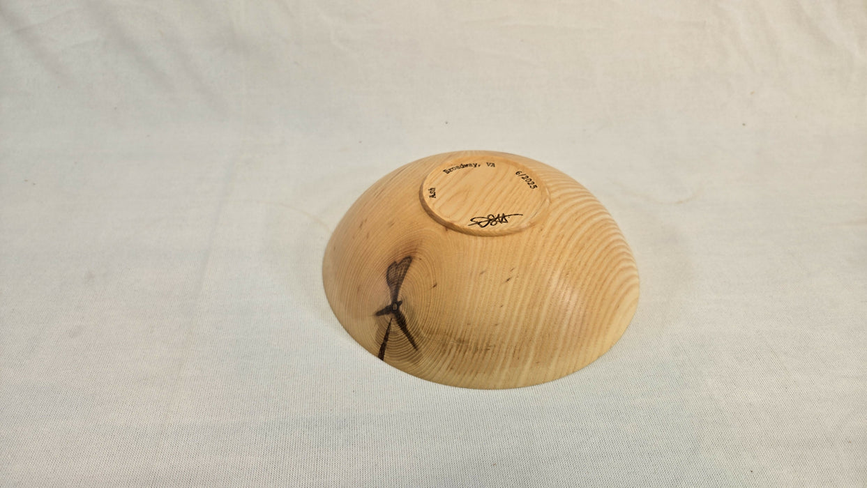Ash Bowl 8-1/2" Hand Turned