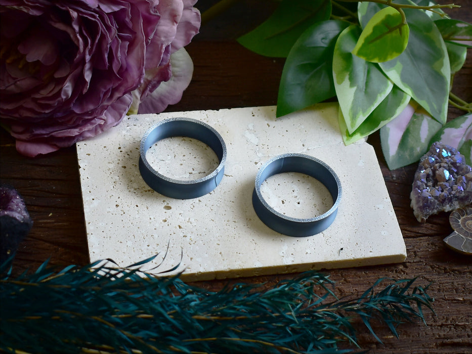 Ear Tunnels 10-100mm Silver | Pair |Ultra Light Thin-wall Ear Plugs | Gauge Earrings | Gauged Plugs