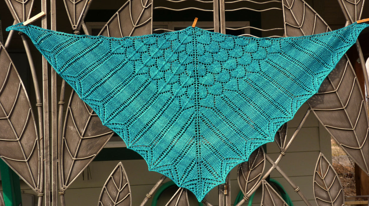 Turquoise Lace Shawl