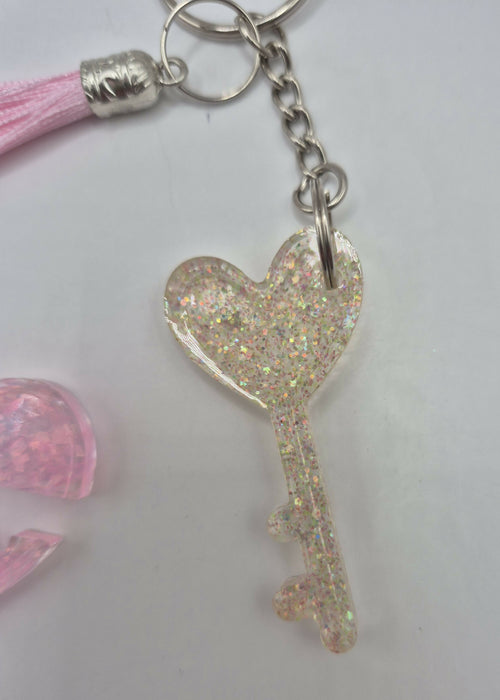 Heart Lock Keychains